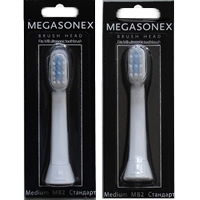 Megasonex® srednje mehka nadomestna glava 2 kosa
