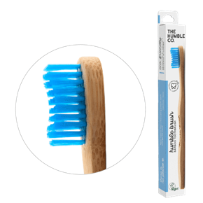 Bambusova zobna ščetka- modra -za občutljive zobe