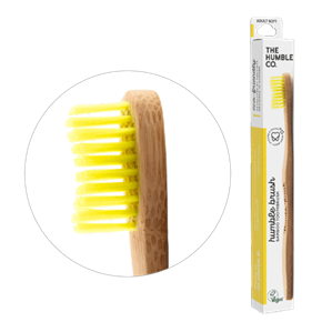 Bambusova zobna ščetka- rumena-mehke ščetine